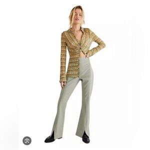 NWT Free People Real Deal Slit Vegan Pants